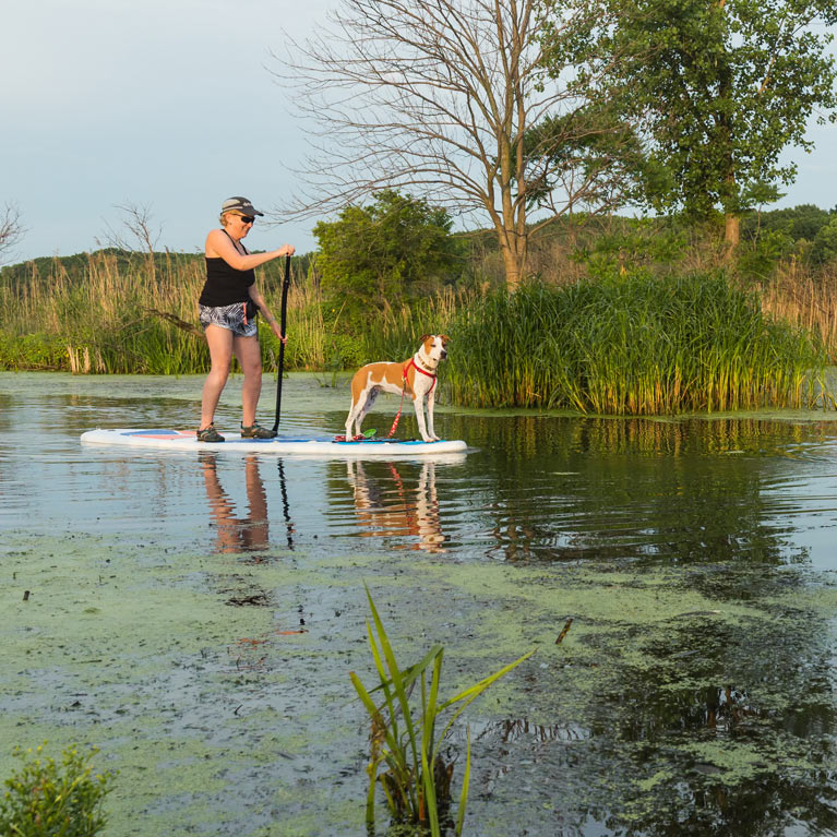 Paddleboarding Marsh Creek